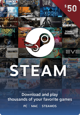 Steam Wallet Code USD 50 (US)